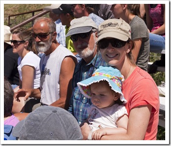 Alan, Greg, Lisa and Lilia at the rodeo in Belt
