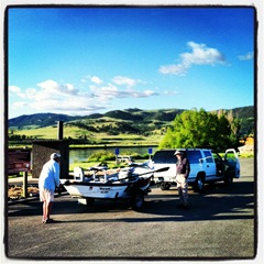Fly fishing on the Missouri River