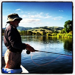 Fly fishing on the Missouri River