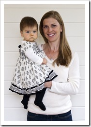 Lilia and Lisa all dressed up for Christmas at Grandma and Grandpa's