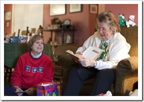 Gladys with her new Kindle