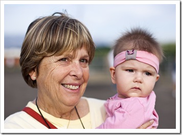 Carol and Lilia at the pumpkin patch in Petaluma