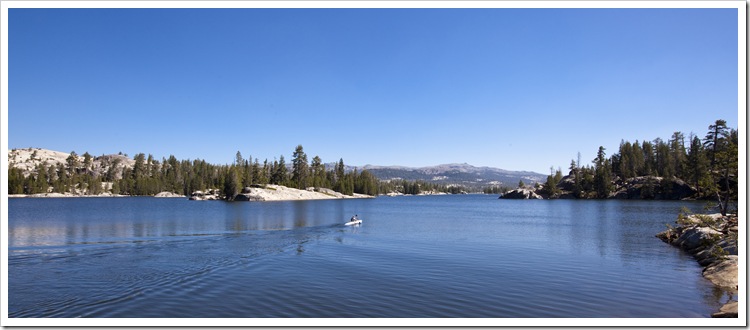 Graham kayaking on Utica Reservoir