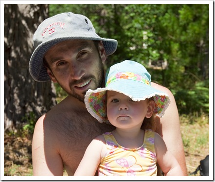 Sam and Lilia at the lake