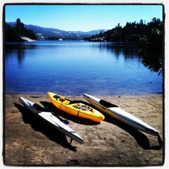 Kayaking at Utica Reservoir