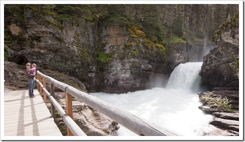 Lisa and Lilia at Saint Mary's Falls