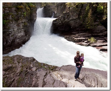 Lisa and Lilia at Saint Mary's Falls
