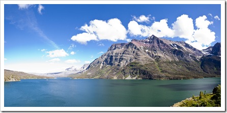 Saint Mary's Lake looking east toward Rising Sun