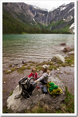 Lunch stop at picturesque Avalanche Lake