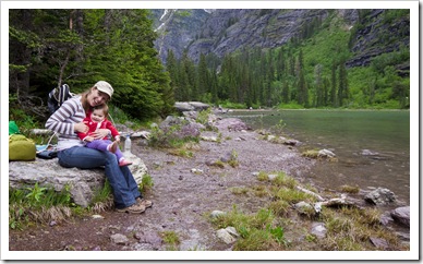 Lunch stop at picturesque Avalanche Lake
