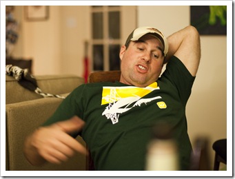 Jarrid doing his favorite thing: telling AGR stories