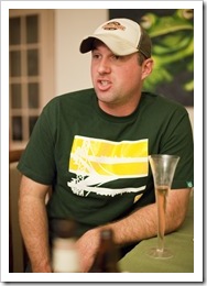 Jarrid doing his favorite thing: telling AGR stories