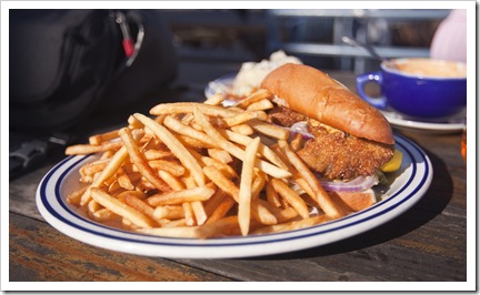 Sam's oyster po' boy