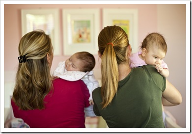 Nicole and Lisa with their blonde ponytails just like when they were 10 playing soccer together...