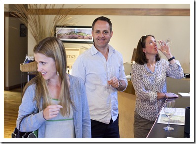 Lisa, Matt and Anna at Matanzas Creek Winery