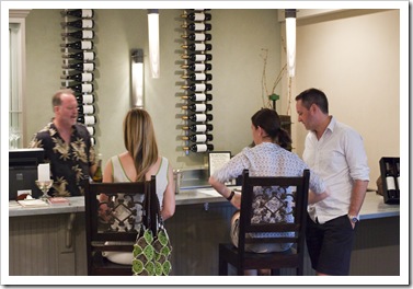 Lisa, Anna and Matt tasting at Audelssa