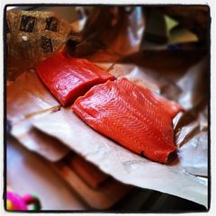 A treat for Matt: local king salmon
