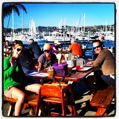 Lisa, Lilia, Anna and Matt at Fish in Sausalito