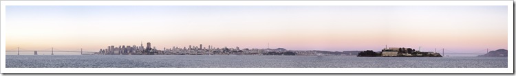 Sweeping panoramic of the San Francisco Bay