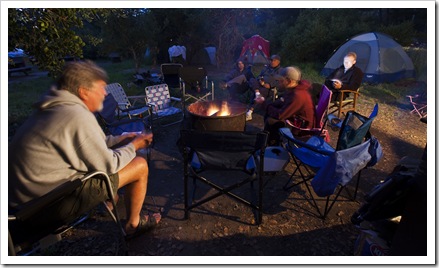 Gathered around the fire