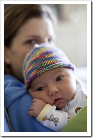 Lilia on Mum's shoulder