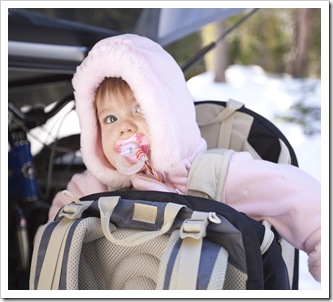 Rugged up and ready to snowshoe