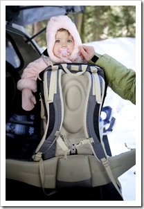 Rugged up and ready to snowshoe
