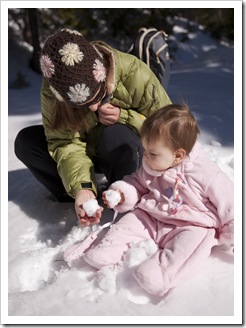 First experience with snow