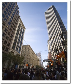 100 deep at Market and Montgomery