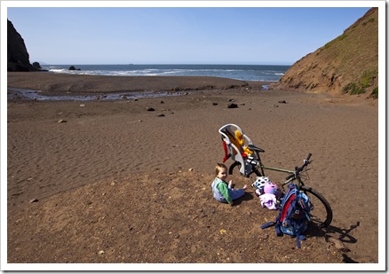 Arriving at Tennessee Valley Beach