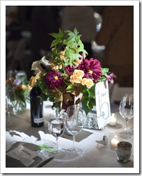 Reception flower arrangements