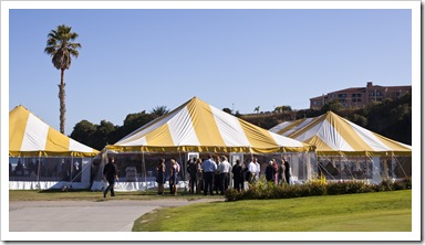 The reception marquee