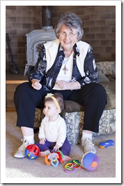 Great Grandma Gladys and Lilia