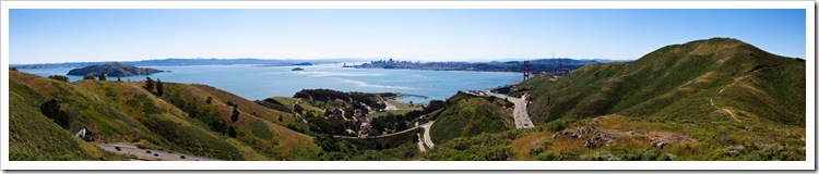 Panoramic of the San Francisco Bay