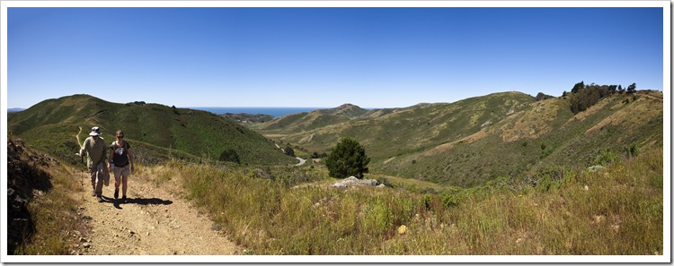 Panoramic of Lisa, Greg and Rodeo Valley