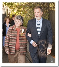 Greg escorting Gladys