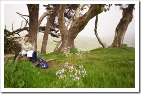 Lisa now a pro at outdoor feeding