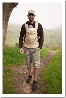 Sam with Lilia in the Ergo Pack