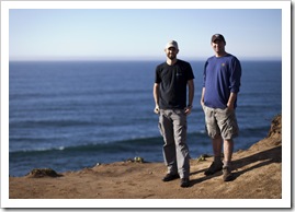 Sam and Jarrid at Tomales Point