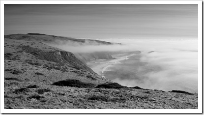 The fog rolls in on Point Reyes