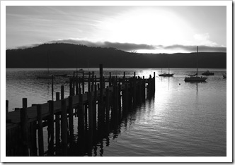 Sunset over Tomales Bay
