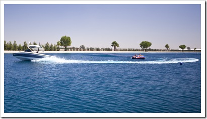 Charlie towing the girls