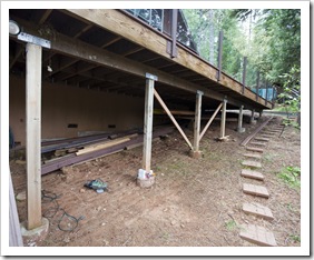 Underneath the deck: before