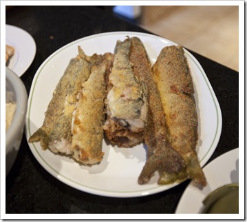 Fresh trout courtesy of the Stanislaus River