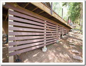 Underneath the deck: after