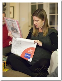 Lisa opening presents from across the Pacific