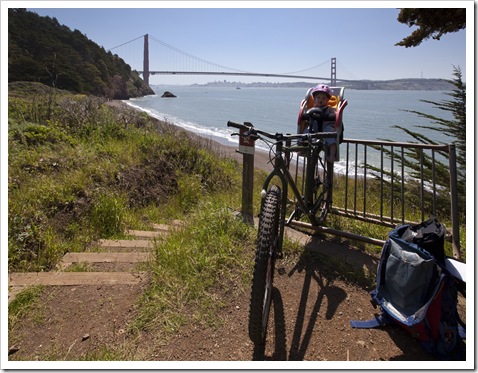 Lilia on the Sulry with the Golden Gate Bridge in the background