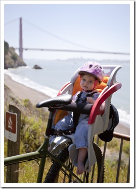 Lilia on the Sulry with the Golden Gate Bridge in the background